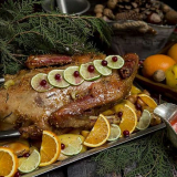 Husa (kachna) pro nový rok 2022 vodního černého (modrého) tygra a v...